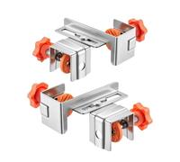 Drawer Front Clamps 2X Drawer Panel Installation Fixing Clips | Adjustable Stainless Steel Mounting Jig, Adjustable Stainless Steel Clip For Woodworking Kitchen Carpentry Workshop