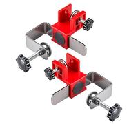 Drawer Front Installation Clamps, Adjustable Mounting Tools Set, 2 Pieces Positioning Fasteners for Woodworking Kitchen Frame Cabinet Building Projects, 3.94x1.97x0.98 Inches
