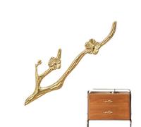 Drawer Handle - Brass Comfortable Furniture Pull, Modern Decorative Hardware Grip, Stylish Durable Knob Replacement | Dressers Cupboards Wardrobes Bookcase Bookshelf Home Dormitory Hotel Cabinet