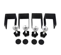 Drawer Installation Clip Fixer | Stainless Steel Cabinet Door Clamps for Furniture Assembly | Non - Skid Quick Mounting Tool with Plum Handle | 4 - Piece Set