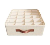 Drawer Organisers - Sock Storage, Underwear Storage Boxes | Machine-Washable Underwear Storages Box With 20 Grids For Closet, Living Room, Nursery Accessories | 12.6x12.6x3.94 Inches