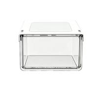 Drawer Organizer Under Mirror - Bathroom Storage Shelf | Acrylic Clear Pull Out Tray with Adhesive Mounting System, Cosmetic Makeup Organizer for Countertop Space Saving Arrangement