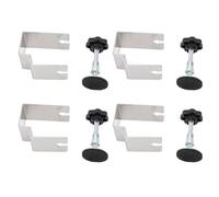 Drawer Panel Fixing Clamp 4Pcs | Stainless Steel Bow Shaped Installation Tool for Cabinets/Drawers/Cupboards | Grip - Enhanced Press Design, Adjustable Thickness
