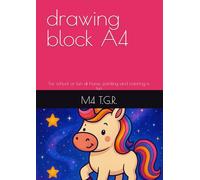 drawing block A4: For school or fun at home, painting and coloring is fun