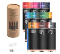 Drawing Colored Pencils Students Drawing Pencils Multifunctional Colored Pencils Artist Set Soft Core Sketching Artist Drawing Tools 72-Color Soft Core Colored Pencils for Artists & Students