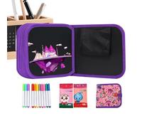 Drawing Notebook - 14-Page Reusable Pad | 21x14cm Notebook with Pen, Eco-Friendly Paper with Art Supplies Doodle Book, Creative Drawing Journal for Home, Travel, Painting Practice for Beginners