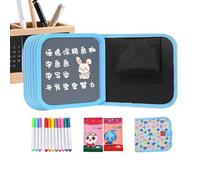 Drawing Notebook 20.5x20.5cm/8.07x8.07 Inches | 14-Page Portable Reusable Waterproof | 14-Page Reusable Kids Drawing Book - For Children Coloring Painting Writing Home Travel Birthday Party