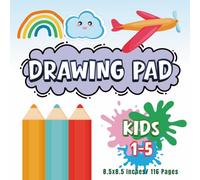 Drawing Pad for Kids: A Fun and Creative Sketchbook with small corner illustrations on each page and fun end-of-book activities for kids ages 1-5.