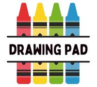 Drawing Pad for Kids: Blank Paper Book for Coloring, Doodling & Sketching (Travel Sized)