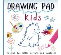 DRAWING PAD FPR TODDLER: Blank paper for drawing writing and painting suitable for toddlers and children ages 1-5 years old (add small pictures of cute animals below to learn and color)