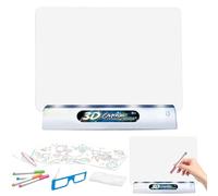 Drawing Pad - Kids da disegno a LED | 3 D Magic Writing Board | Incredibile arte bagliore illumina i bambini tablet disegnare | Tablet Lights Ups per dipingere ortografia, tracciamento e disegno A