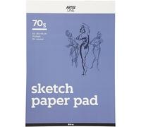 Drawing Paper Pad, A3 30x42 cm, 70 cm, white, 70sheets