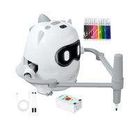 Drawing Robot | 4.92In Interactive Educational Smart Learning Toy Voice Guided Trace and Draw Projector USB Ricaricabile ABS Art Teaching Device | Preschool Asilo Home Outdoor Family Activity