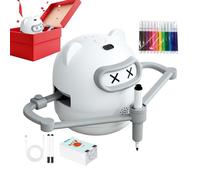 Drawing Robot - Interactive Educational Painting Toy with 100 Cards & 12 Markers | Creative Learning Robot for Kids Ages 3-10, Teens, Boys & Girls | Birthday, Home, School, Classroom, Playroom, Party