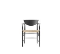 Drawn HM4 Sedia da Pranzo con Braccioli Rovere Nero