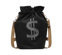Drawstring Backpack - Dollar Pattern Sports Bag for Outdoor Travel | Materiale leggero con ampia capacità, multi-tasca design, impermeabile finitura, ideale per palestra calcio Swim, 24 x 19 x 32 cm