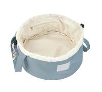 Drawstring Cosmetic Bag, Large Capacity Makeup Organizer Pouch, 11.42x11.42x6.3 Inches Convenient Compact Portable Travel Makeup Bag for Business Trips, Weddings and Daily Use