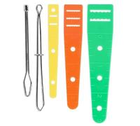 Drawstring Threader Tool - Flexible Stringing Kit, 5 Pieces with Easy Grip, Polished Stainless Steel, Portable Lightweight Design, Manual Sewing Accessory for Jackets Sweatpants Coats