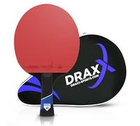 DRAXX Sports Racchetta da Ping Pong | Racchetta Professionale in Carbonio per Controllo, Rotazione e Potenza incomparabili, Spugna da 2 mm e Rivestimento ad Alte (7 Stelle)