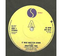 Drayton's Two - It Was Written Down 7 Inch (7" Vinyl 45) UK Sire 1979