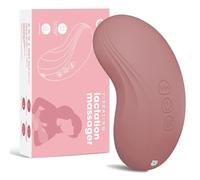 DrBash Massaggiatore per allattamento 2 in 1 - Massaggiatore morbido per allattamento al seno, calore + vibrazione per il flusso del latte, ingorgo e sollievo dai dotti intasati (DuskyPink)