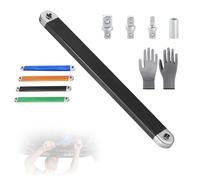 Drbrrly 2026 New Pro Offset Extension Wrench, 15.4 Inch Heavy Duty Carbon Tight Reach Extension Wrench with 1/4", 3/8", 1/2" Square Drive Adapter, for Automotives Repair (Black)