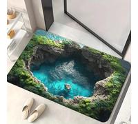 Drbrrly Tappeti che sembrano un buco, il cane ha paura del foro 3D, zerbino con illusione ottica 3D per tutte le stagioni, tappeto con illusione ottica, per interni ed esterni, scale (E, 40 x 60 cm)