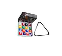 drburpily 16 pezzi Mini palle da biliardo in resina stabili e durevoli per una palla da mini biliardo liscia e resistente allo sbiadimento a lungo termine, durevole ed elastica, Palla 4.4 cm