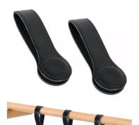 drburpily 2x Comodo portasciugamani magnetico per cucina e bagno Confezione da 2 fermagli magnetici per asciugamani Portasciugamani in pelle PU