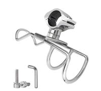 drburpily Canna da Pesca, Materiale Robusto, con Un Pulsante, Durevole, Forte stabilità, Adatta a Qualsiasi Luogo di Pesca, Vecchi Regali, Bianco Argento, 25 mm