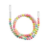 drburpily Caricabatterie USB Aolcev 2 in 1 Cavo Multifunzionale 66W Pearl Mobile per Cellulare Veloce e può Essere Indossato Come Braccialetto nel Tempo Libero