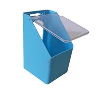 drburpily Ciotola per l'alimentazione efficiente degli uccelli realizzata con materiali sicuri che consentono un comodo accesso all'acqua e al cibo per i pappagalli. Contenitore, Blu, 14x10x8.5 cm