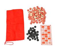 drburpily Classico gioco del bingo con 90 pezzi, divertimento per tutta la famiglia con numeri chiari, tessere facili da identificare per attività di gruppo, fai da te,