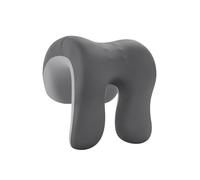 drburpily Cuscino di supporto per il collo in memory foam, adatto per studenti che cercano durante lo studio o le pause. Cuscino per dormire durante la pausa, Grigio scuro e chiaro, 25 x 18 x 28 cm