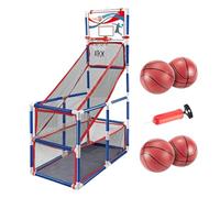 drburpily Gioco arcade per canestro da basket per bambini Gioco sportivo all'aperto per interni per bambini 2 palline , 4 palline