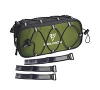 drburpily La borsa da manubrio per bici con effetto riflettente consente un facile accesso e recupero degli oggetti durante la guida in sicurezza. Aumenta la sicurezza. La borsa da, Verde, 2.1L