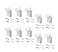 drburpily Ma anche per scaffali ed espositori in case, staffe per mensole per montaggio a parete per interni di camper, semplici e belle staffe per mensole in filo metallico bianco, per per