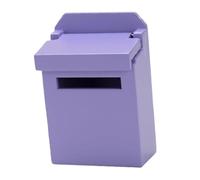 drburpily Modello di cassetta postale per casa delle bambole 1/12 Mini cassetta delle lettere in legno per bomboniere per bambini, Viola, 4.2x2.2x6.4 cm