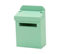 drburpily Modello di cassetta postale per casa delle bambole 1/12 Mini cassetta delle lettere in legno per bomboniere per bambini, Verde, 4.2x2.2x6.4 cm