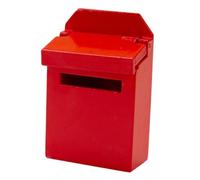 drburpily Modello di cassetta postale per casa delle bambole 1/12 Mini cassetta delle lettere in legno per bomboniere per bambini, Rosso, 4.2x2.2x6.4 cm
