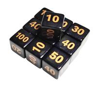 drburpily Set di dadi poliedrici in acrilico ben bilanciato, compatto e comodo per tutti i tipi di giochi da tavolo e serate giochi alcolici. dadi per adulti e famiglie. Feste alcoliche.