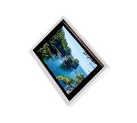 drburpily Supporto da parete per tablet resistente all'acqua, progettato specificamente per il divertimento dei media in bagno, angolo di apertura fisso di 60 gradi, custodia
