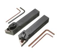 drburpily Supporto per tornio in lega ad resistenza alla presa, 2 pezzi, con MTJN RH e MTJN LH, adatto per operazioni di lavorazione dell'acciaio anche in ambienti molto