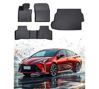 DrCarNow per tappetini Toyota Prius 2023 (non per Prius C e V), protezione per tutte le condizioni atmosferiche Tappetini per bagagliaio Toyota Prius 2023, 1a seconda fila e bagagliaio Tappetini per
