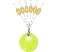Drchoer Bobber Tappi per lenza: 150 pezzi Sinker Float Stop per pesca alla spigola - Texas Rig Pesi Stoppers Taglia M