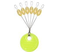 Drchoer Bobber Tappi per lenza: 150 pezzi Sinker Float Stops per pesca spigola - Texas Rig Pesi Stoppers taglia S