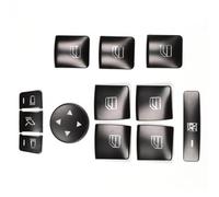 DRCIOQAZR Compatibile con Benz per CLA C117 per GLA X156 2014 2015 2016 2017 2018 Adesivo per Pulsante Interruttore Finestrino Bracciolo Portiera Auto Interni Pulsante Adesivi