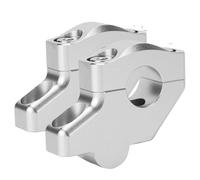 DRCIOQAZR Compatibile con NC750X 2014 2015 2016 2017 2018 2019 2020 2021 Riser per Montaggio su Manubrio Offset Estendi Il Morsetto Rialzato per Manubrio per Motocicletta Riser Manubrio Moto(Silver)