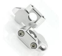 DRCIOQAZR Compatibile con SR400 2015-2019 per XSR125 2021-2024 per YS 125 2017-2024 Moto Dirt Bike Riser Manubrio Riser Manubrio Moto Riser Manubrio Moto(Silver)