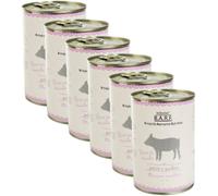DRCLAUDERS BARF Kit Risparmio 6x400G Dr.Clauder's B.A.R.F. Dog Lattina MAIALE CON PATATE E ZUCCHINE